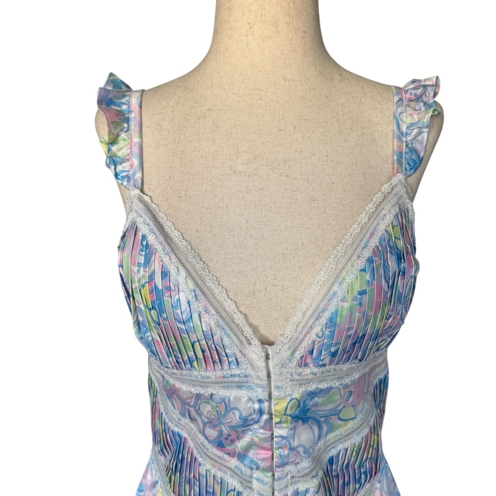 For Love And Lemons Midsummer Floral Mini Slip Dress In Medium - Picture 3 of 10